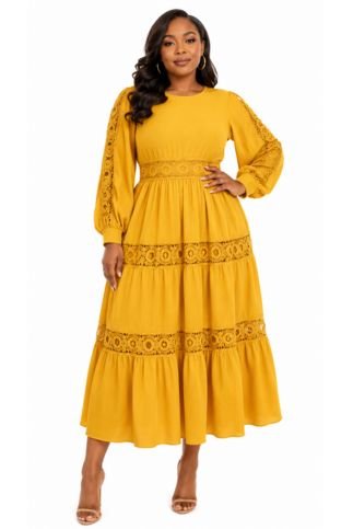 Enchanted Meadows Tiered Midi Dress - 83017 - Especially Yours