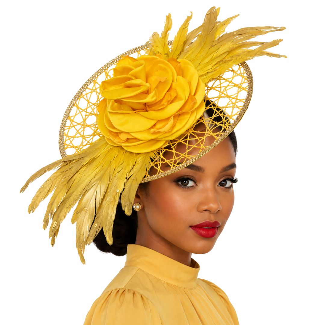Rosewood Spider Web Disc Fascinator - Whittall & Shon