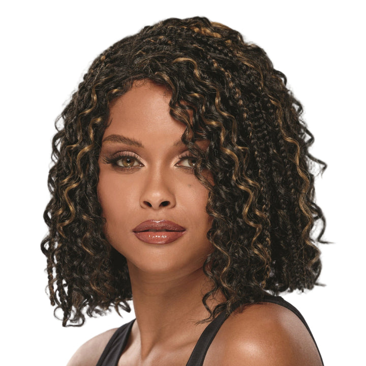 Ebonee Hand - tied monofilament lace part Hand - braided Extended neck wig by Especially Yours® - Especially Yours