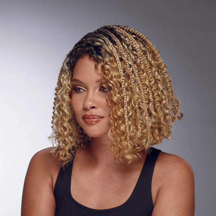 Ebonee Hand - tied monofilament lace part Hand - braided Extended neck wig by Especially Yours® - Especially Yours