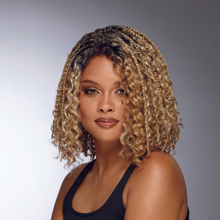 Ebonee Hand - tied monofilament lace part Hand - braided Extended neck wig by Especially Yours® - Especially Yours