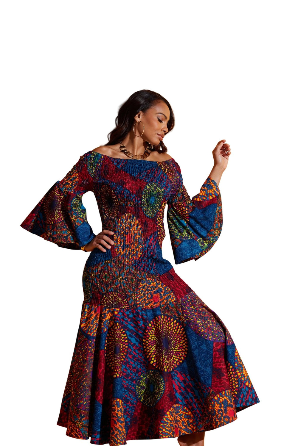 african print ankara church dress