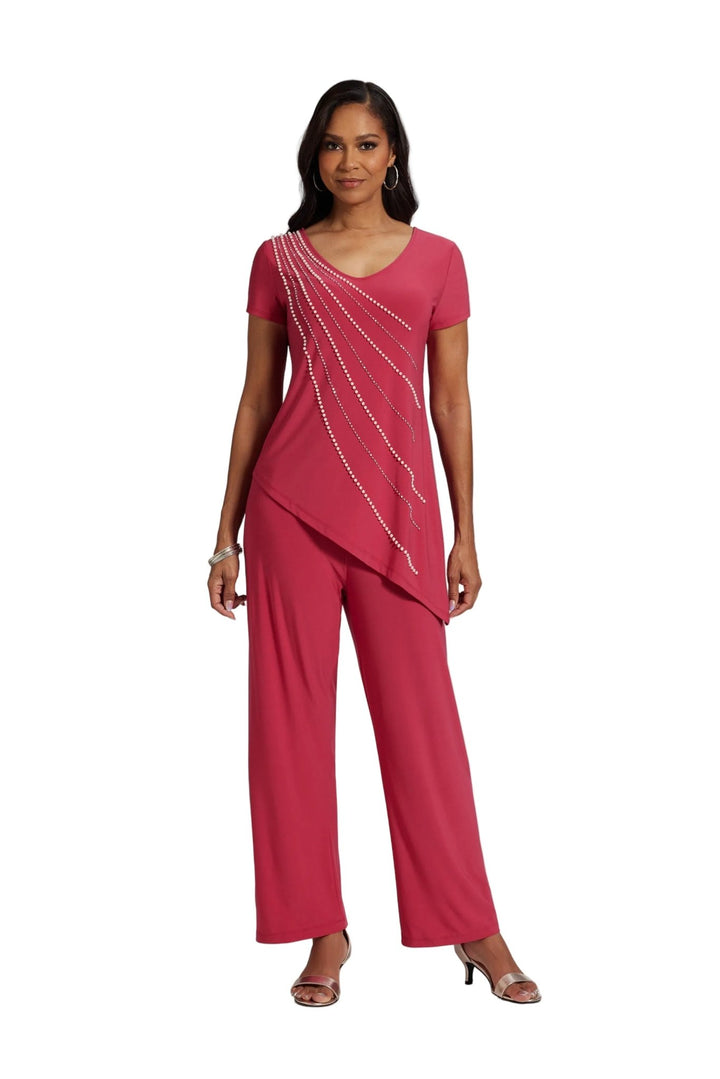 asymmetrical flowy pant set for women