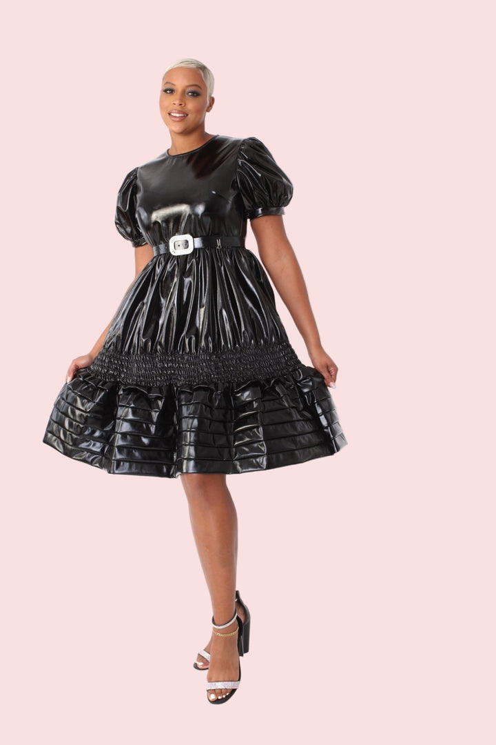 High Gloss Leather Dress - 81820 - Especially Yours
