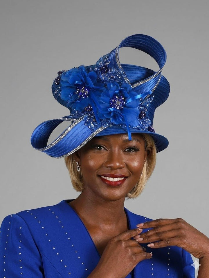 Small Brim Ribbon Hat w/ Ovsz Bow & Feather - Especially Yours