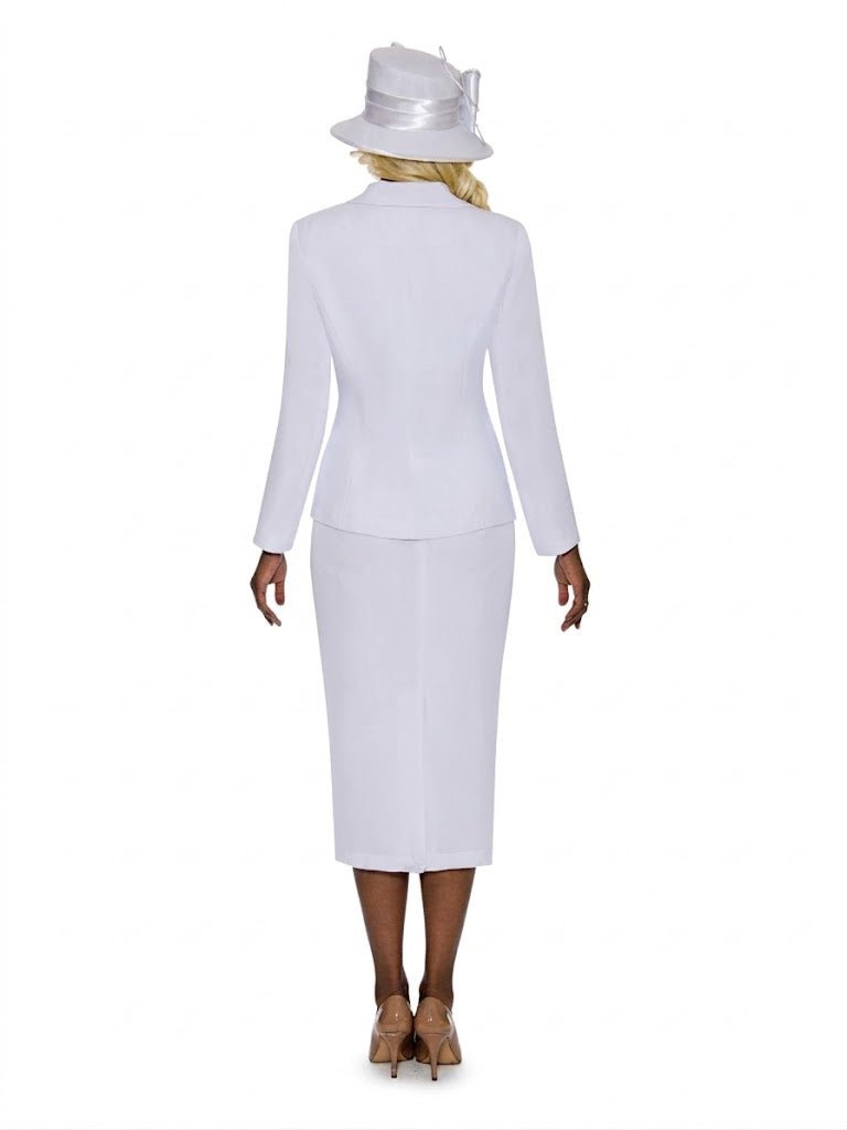 3pc Basic Notch Collar 1 - button Skirt Suit - Especially Yours