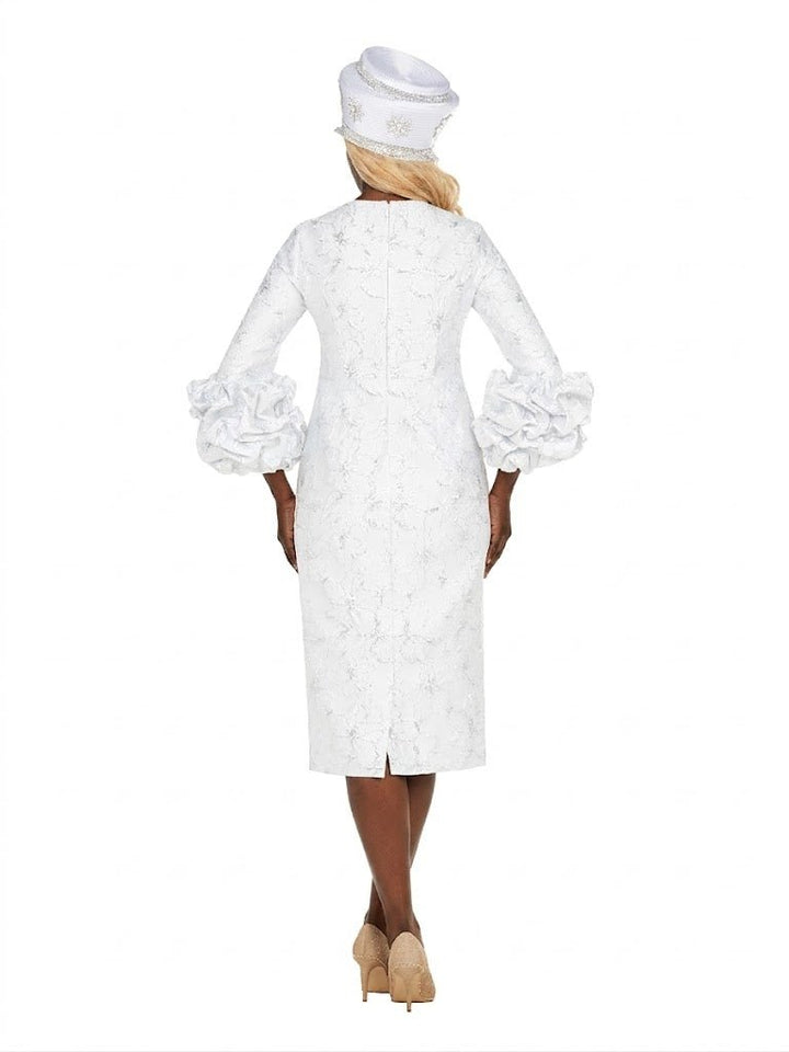 Brocade Shift Drs w/ Exaggerated Balloon Cuffs - Especially Yours