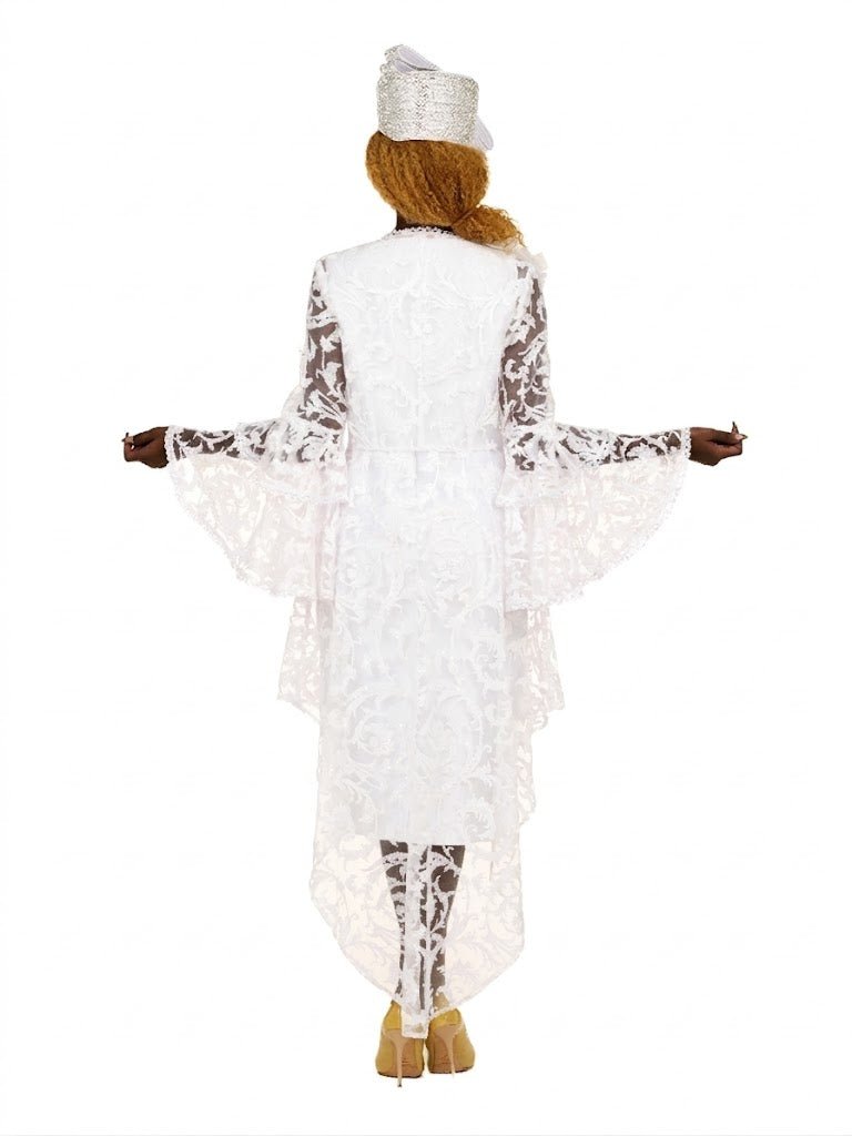 Lace Hi - Lo 2pc Jkt Dress w/ Flounce Sleeves - Plus - Especially Yours