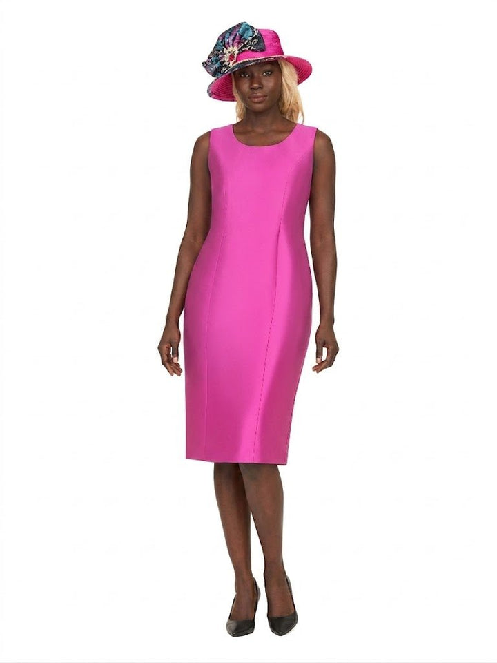 Luxe Brocade Coat&Silky Twill Dress Ensemble