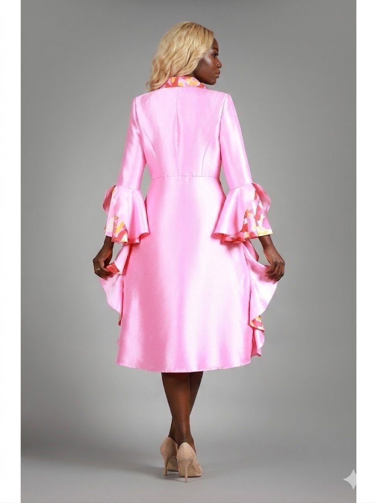 2pc Silky Twl Dress+Peplum Uneven Sweep Jkt Set - Especially Yours