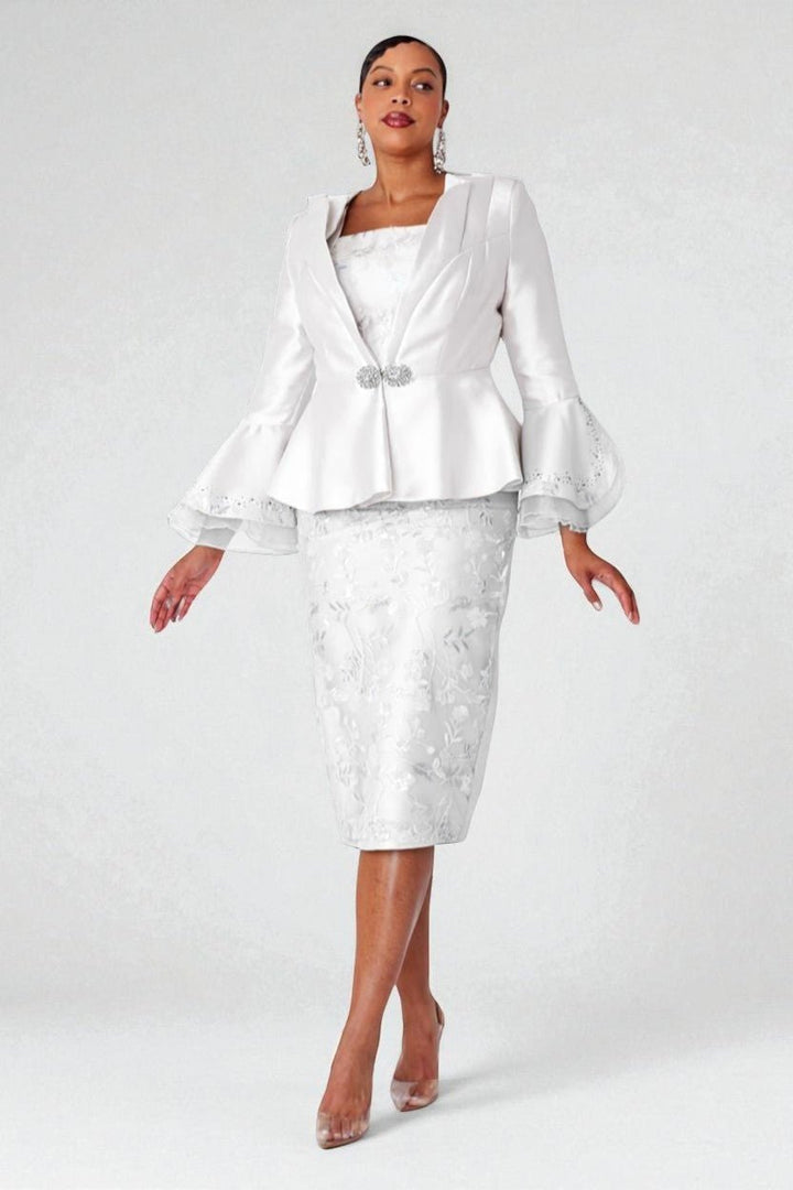 Elegant Lace Peplum Suit - 4892 - Especially Yours
