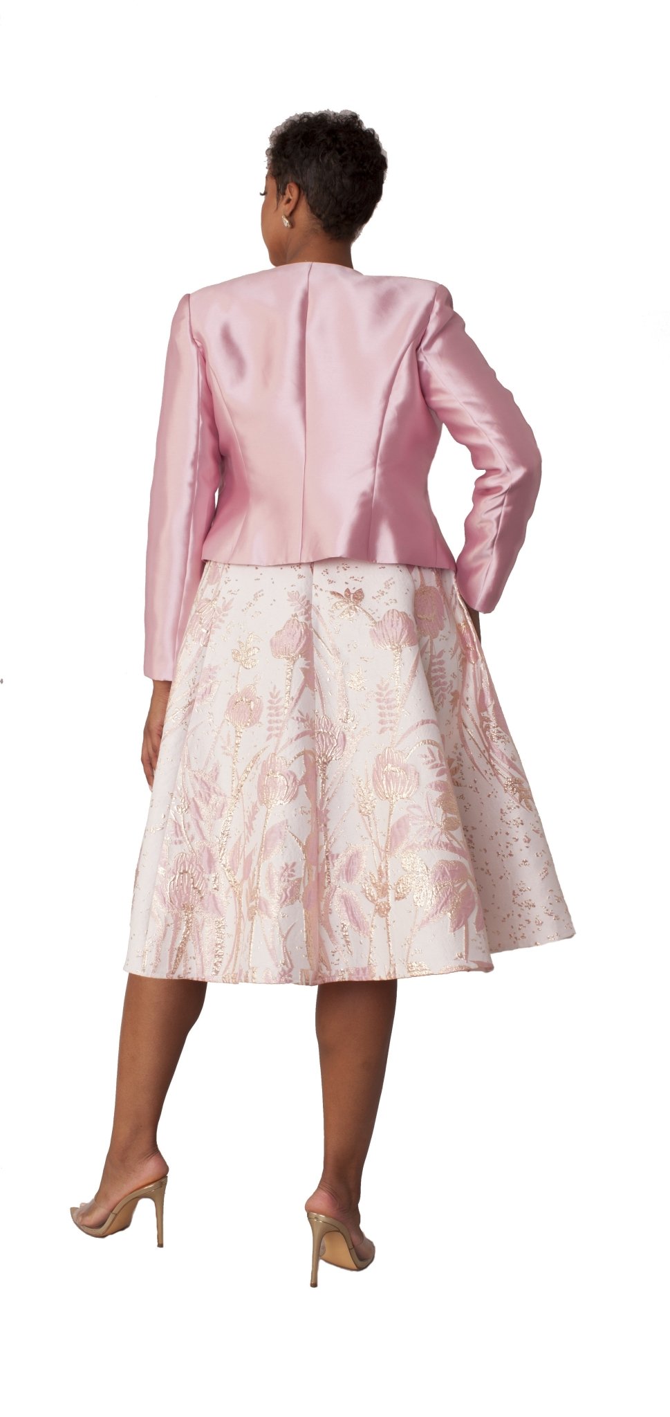 Elegant Two - Piece Brocade Dress & Jacket Set - 4853 - Especially Yours