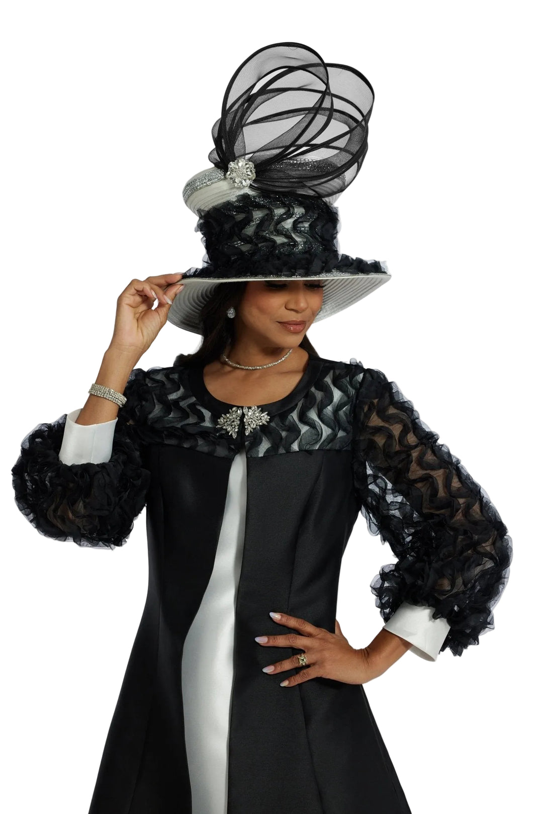Praiseworthy Jacket Dress | LUXE Black White S0047 / 10 Praiseworthy Jacket Dress | LUXE Black White S0047 / 10