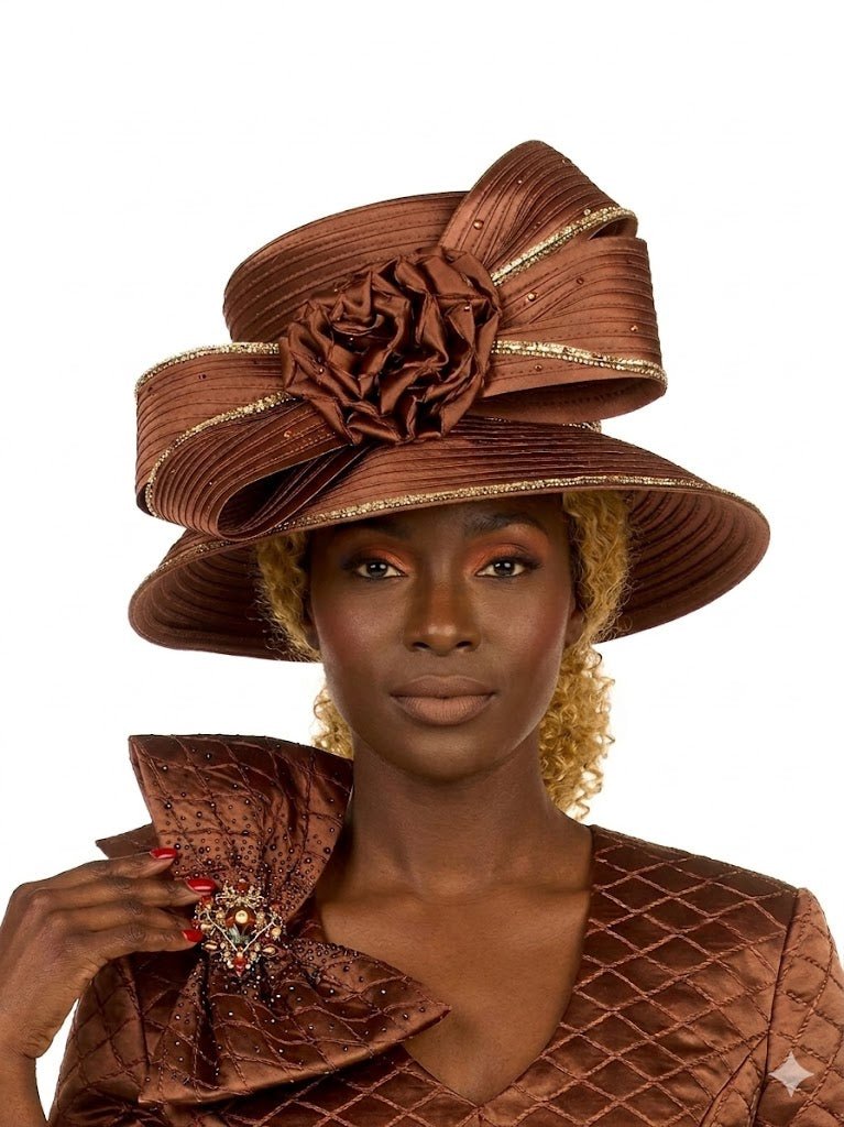 Structured Ribbon Rosette Occasion Hat - Especially Yours