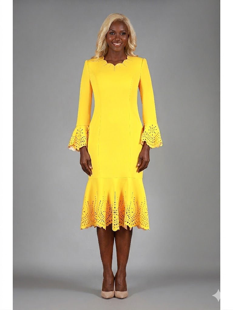 Scuba Drs w/ Scallop Neckline, Cutouts & Stones - Especially Yours
