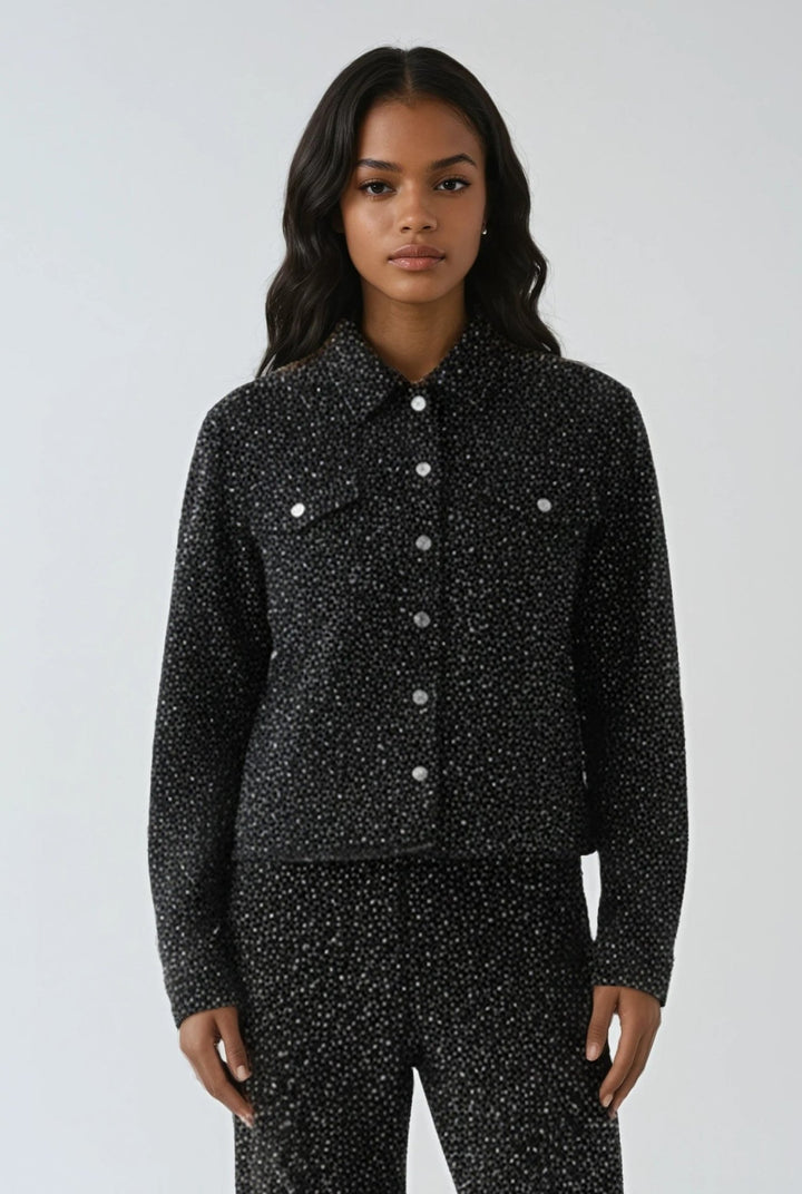 Rhinestone Denim Jacket - 82395 - Especially Yours