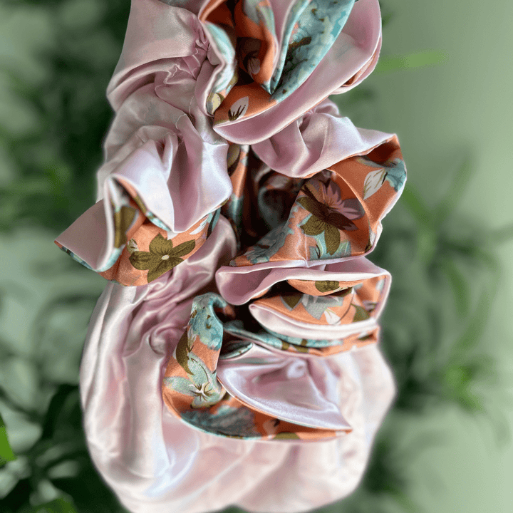 Garden Peach All Satin Bonnet - Especially Yours