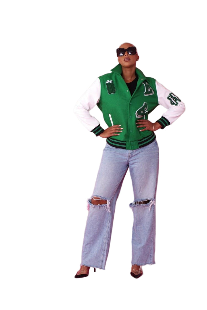 Green Varsity Jacket - 82152 - Especially Yours