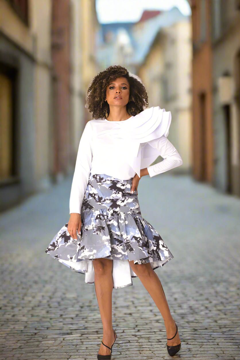 Ruffle Midi Skirt - 81886 - Especially Yours