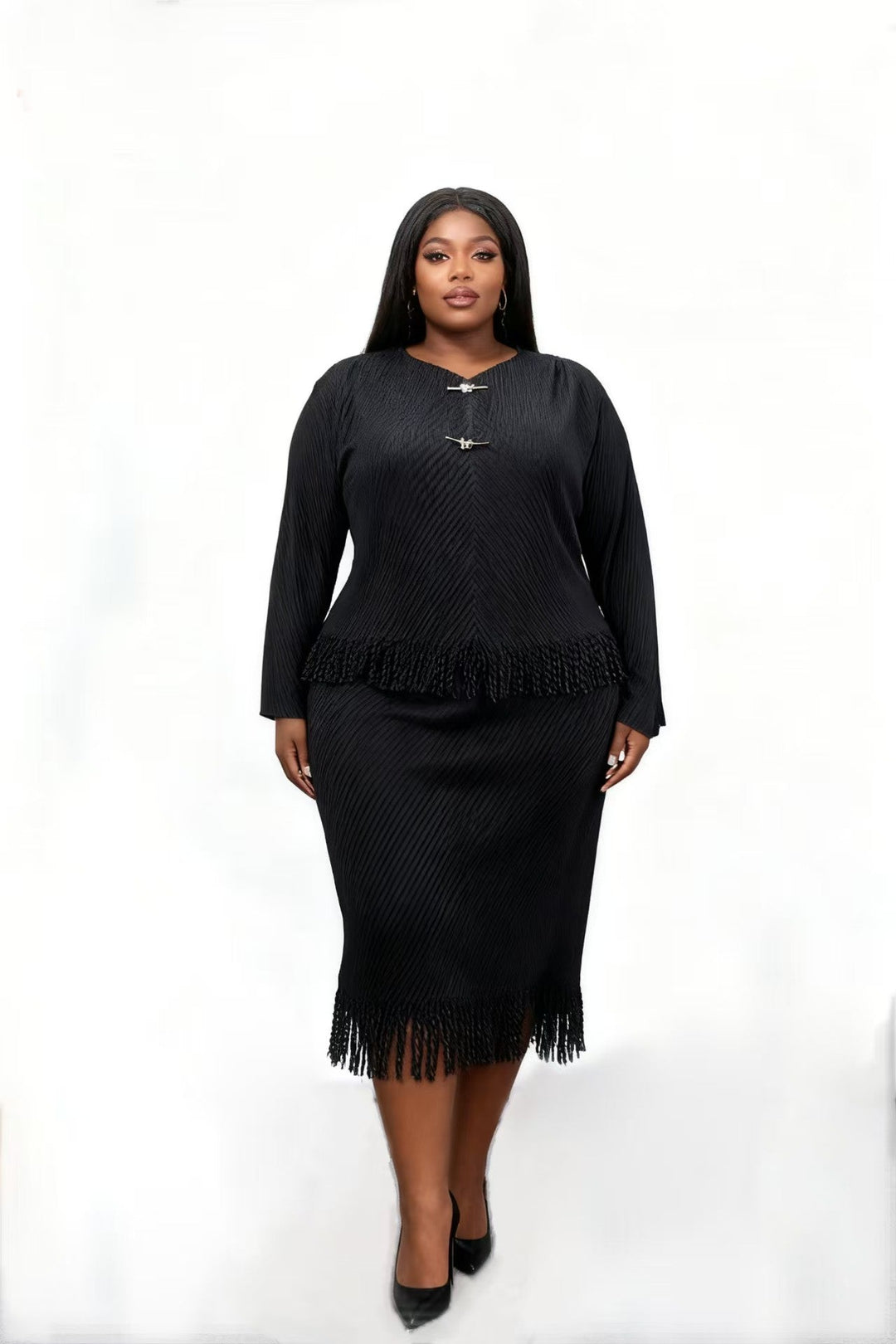 Heritage Fringe Skirt Set - 83019 - Especially Yours