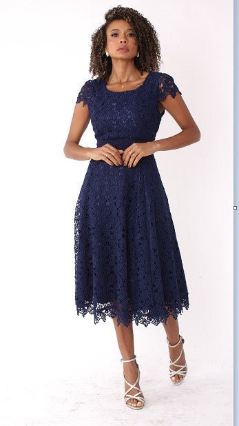 Plus Size Lace Church Dress with Satin Jacket - 4529W - Especially Yours