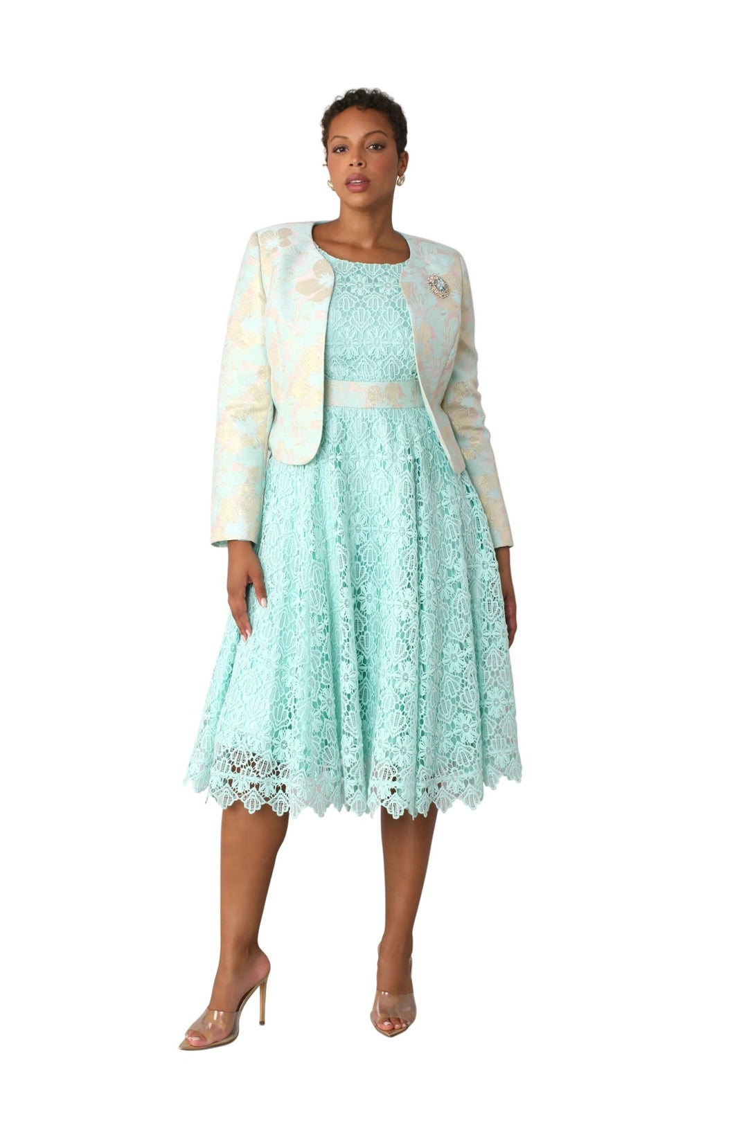 lace jacket dress women church