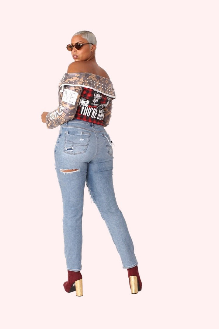 Leather Camo Jacket - 81939 - Especially Yours