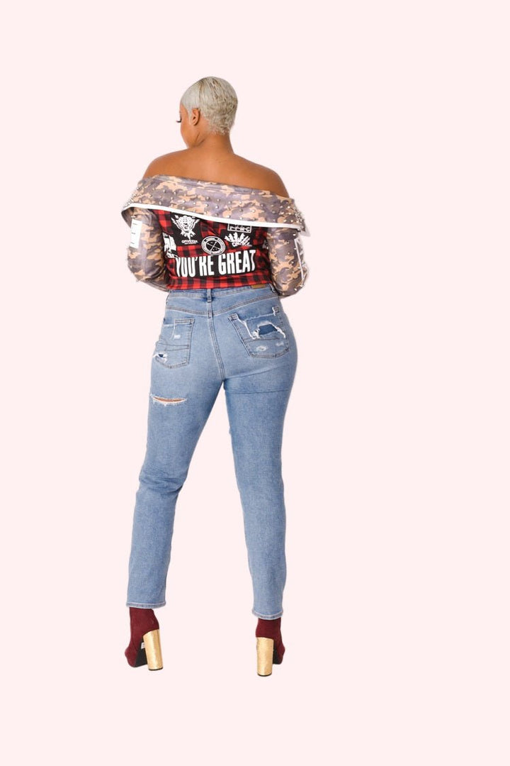 Leather Camo Jacket - 81939 - Especially Yours