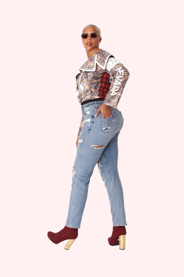 Leather Camo Jacket - 81939 - Especially Yours