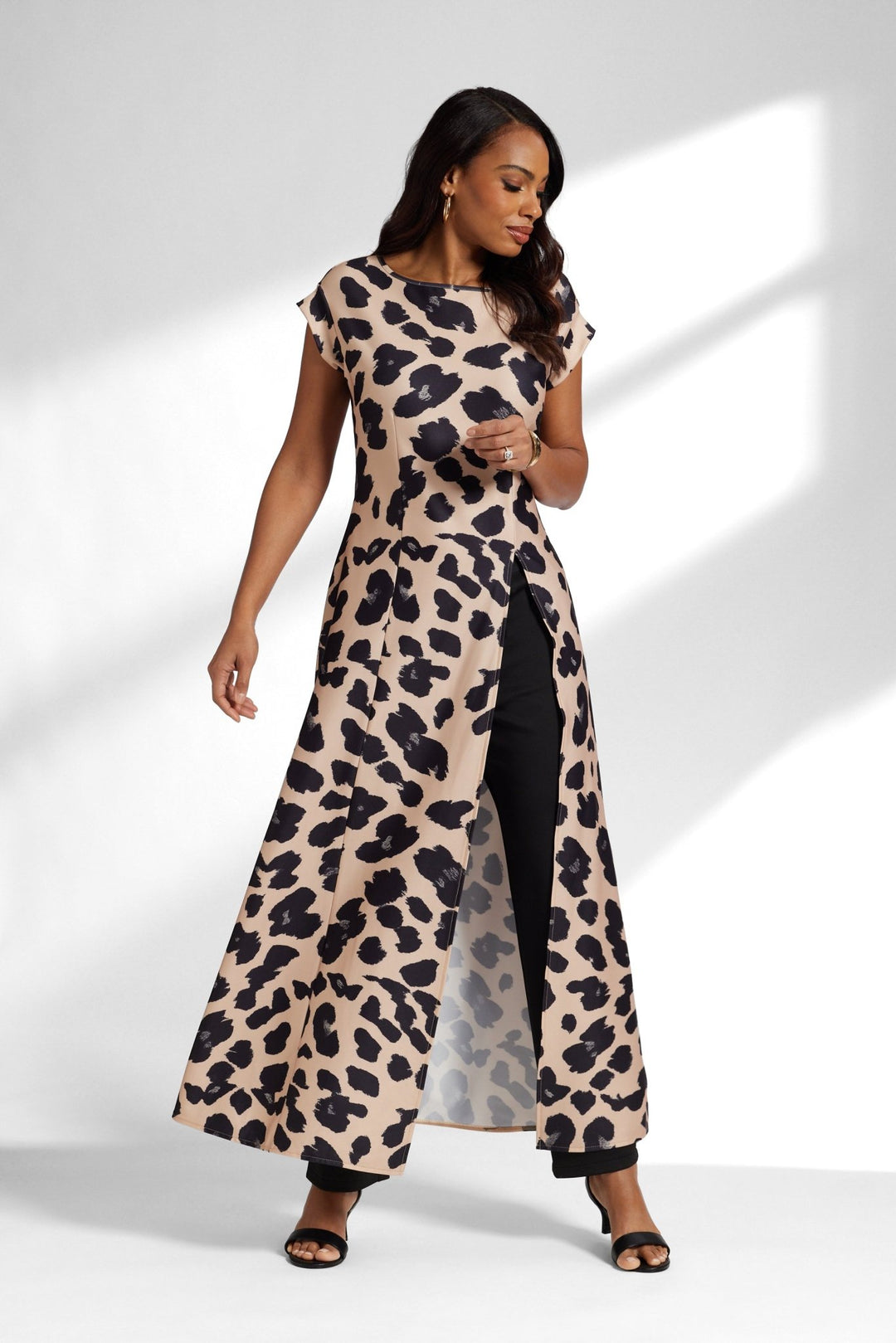 leopard print pant set bold style