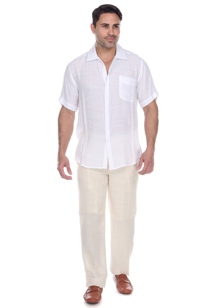 Men's Beach Casual Short Sleeve Button Down Shirt - Especially Yours