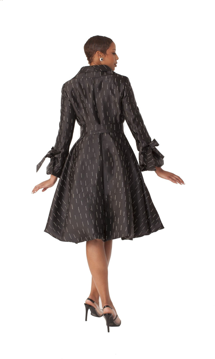 Monaco Princess Taffeta Bow Coat Dress - 9723 - Especially Yours