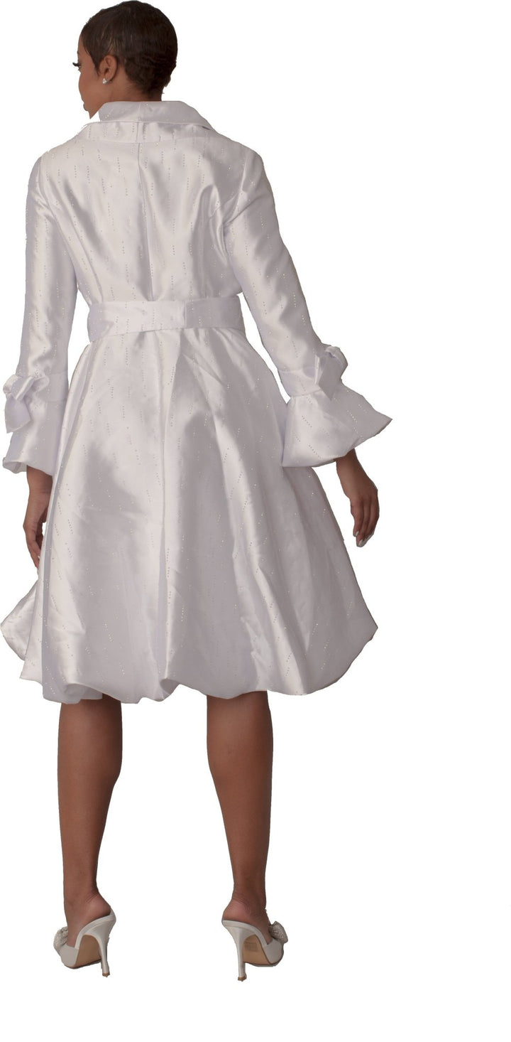Monaco Princess Taffeta Bow Coat Dress - 9723 - Especially Yours