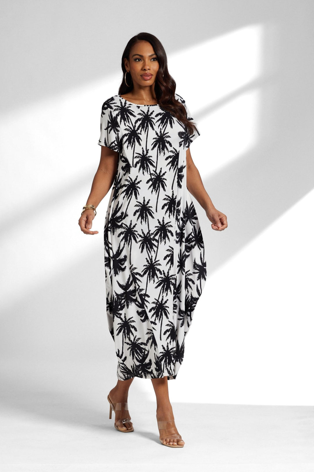 palm tree dress front view