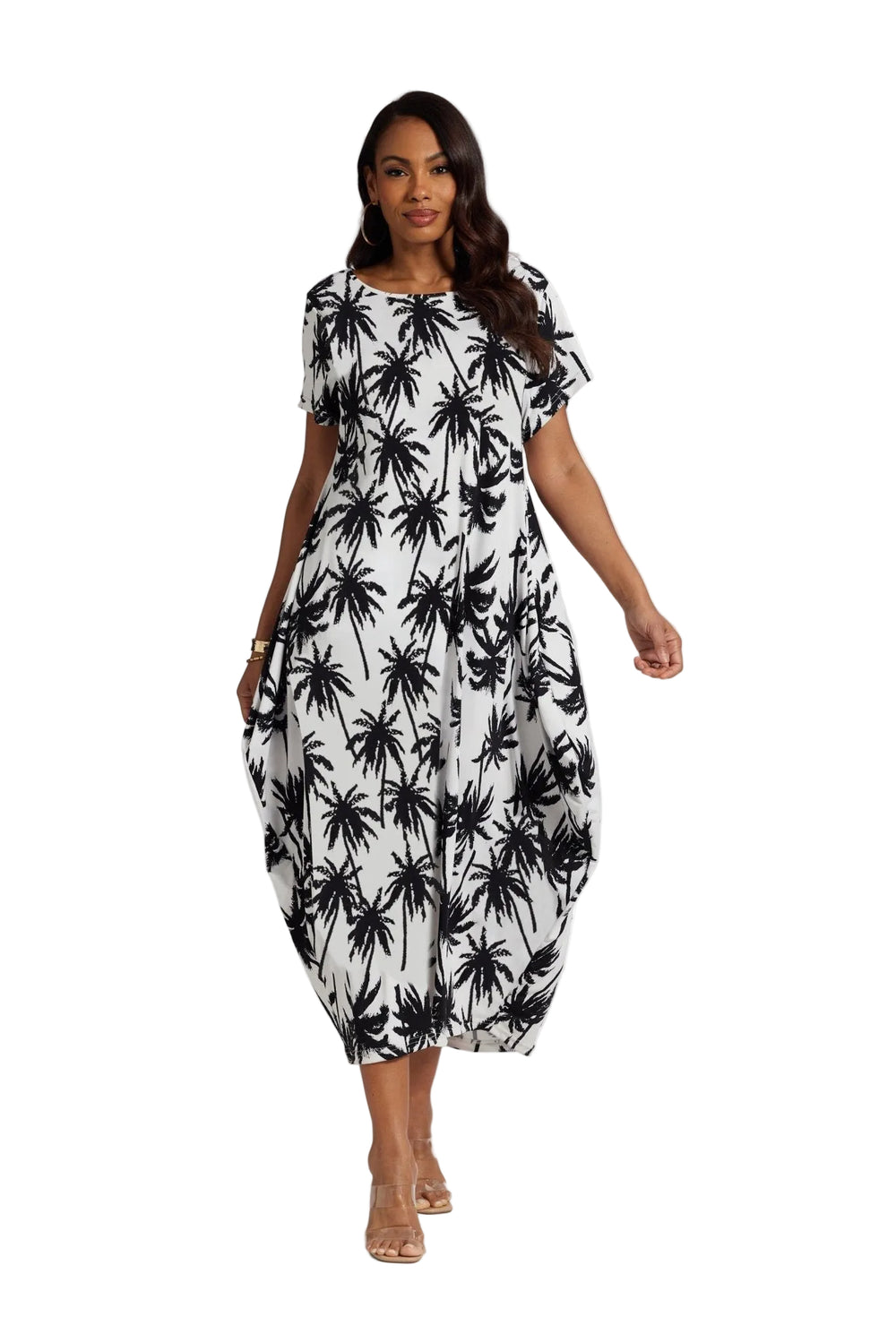 palm tree print maxi dress ey boutique
