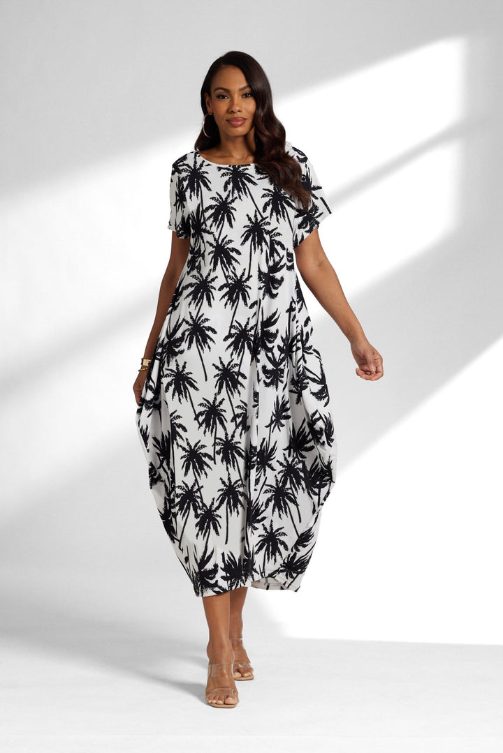 palm tree print maxi dress ey boutique