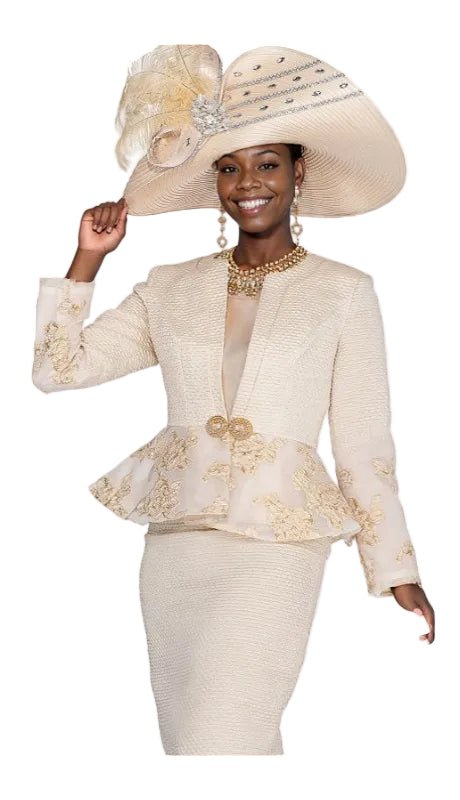 Champagne Italy 6215 Church Suit - Especially Yours