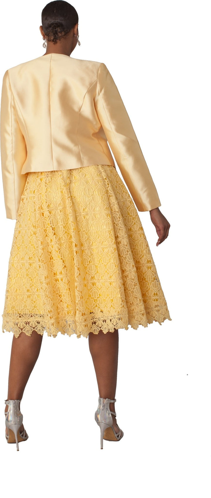 Plus Size Lace Church Dress with Satin Jacket - 4529W - Especially Yours