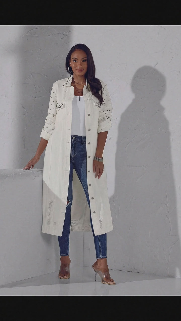 women’s denim duster jacket