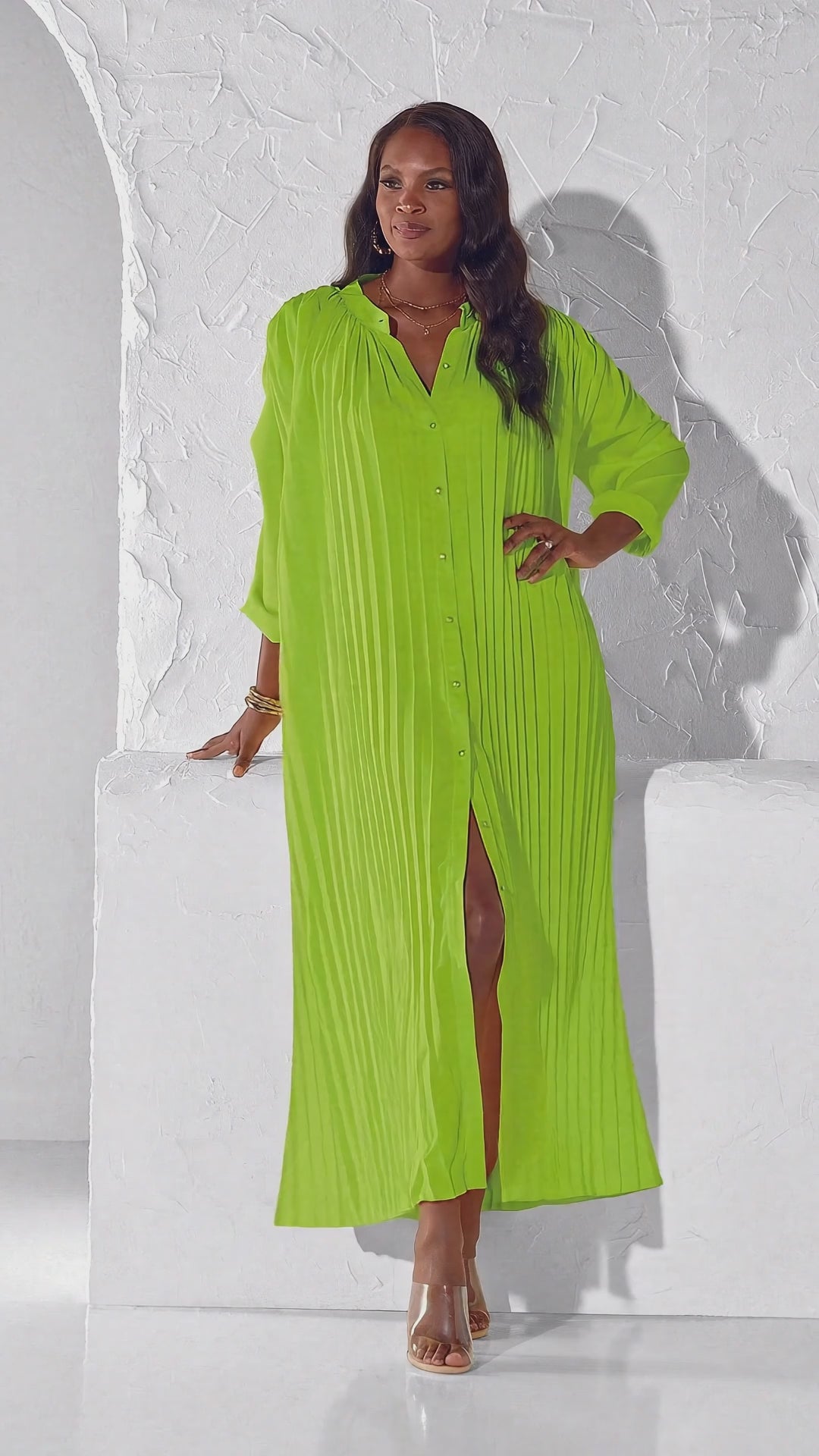 All Buttoned Up Maxi Dress by EY Boutique