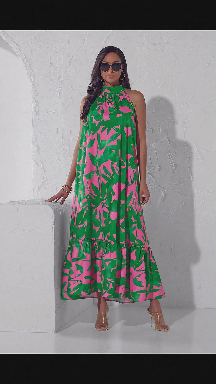 GARDEN DREAMS TIERED DRESS