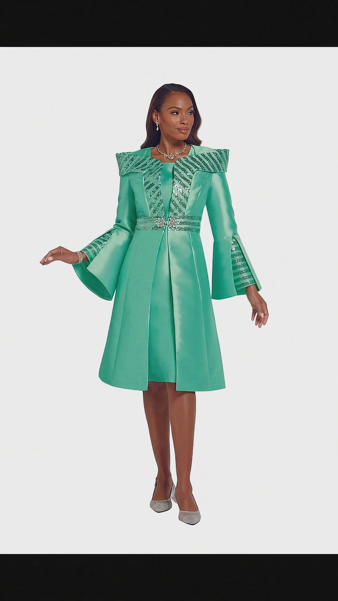 Refined Shine Jacket Dress by EY Boutique