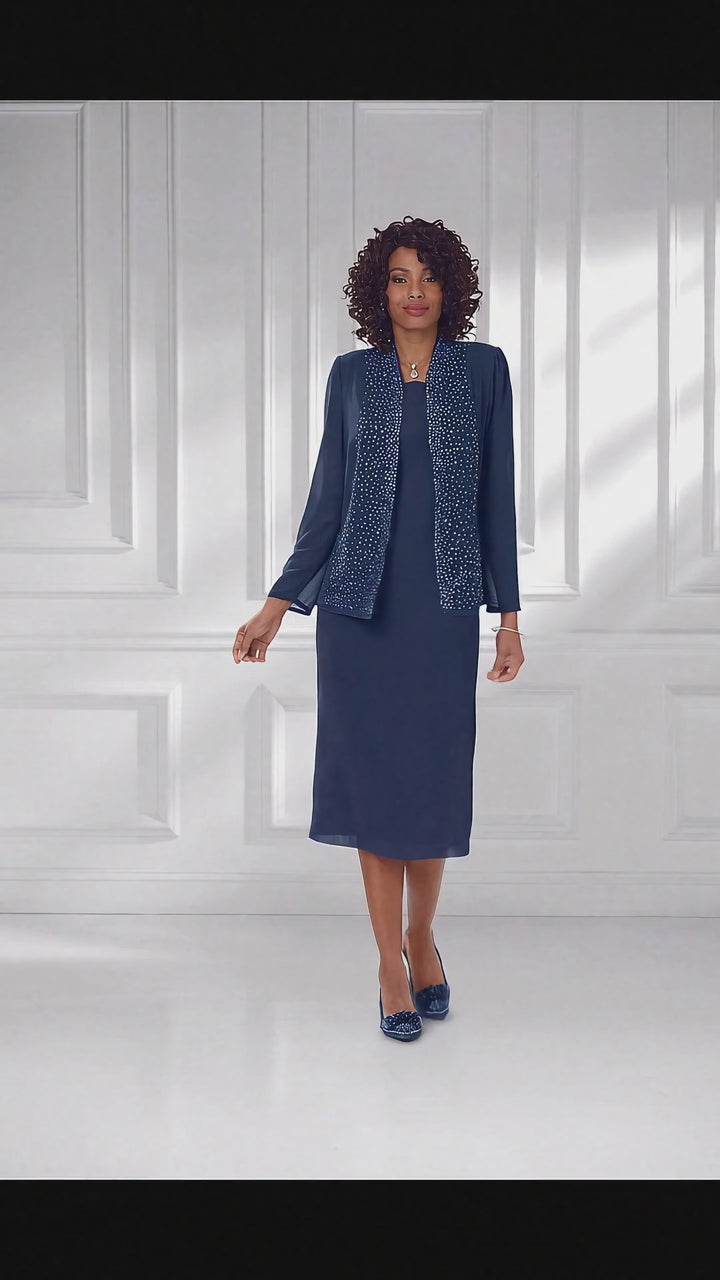 Lines of Shine Jacket Dress by EY Boutique