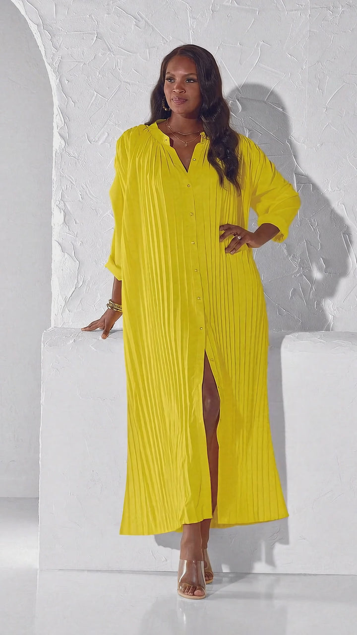 All Buttoned Up Maxi Dress by EY Boutique