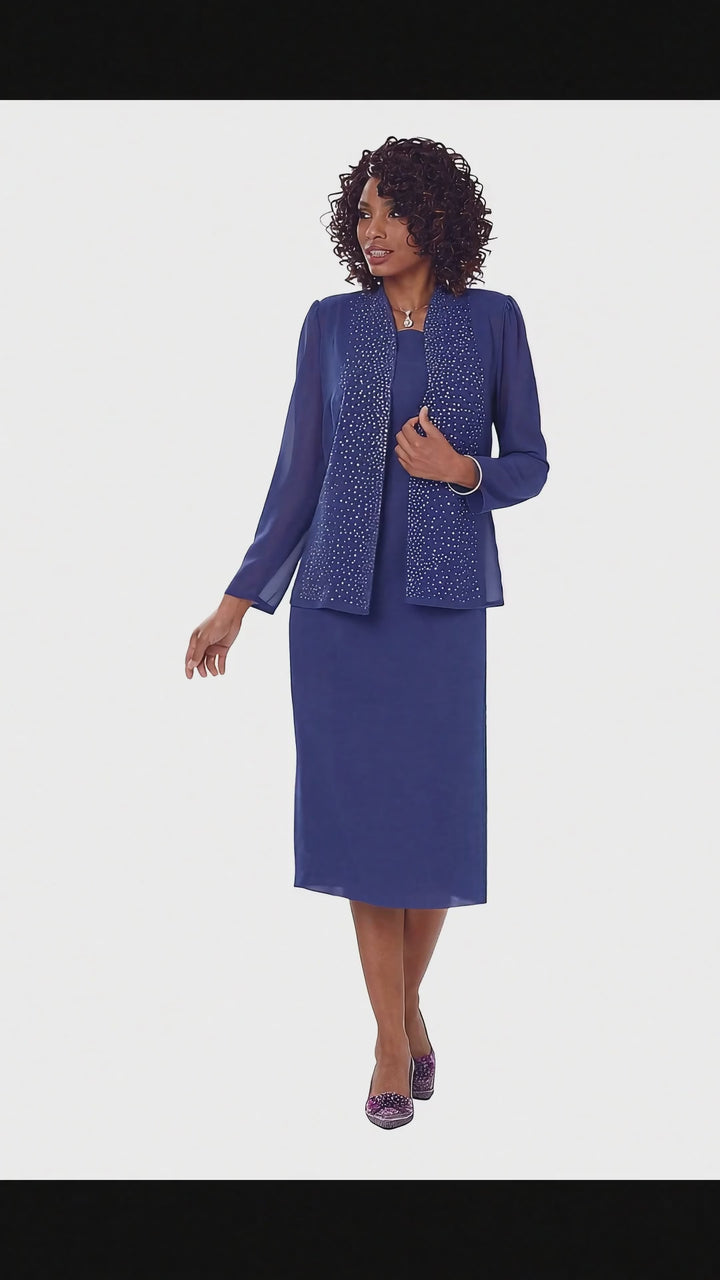 Lines of Shine Jacket Dress by EY Boutique