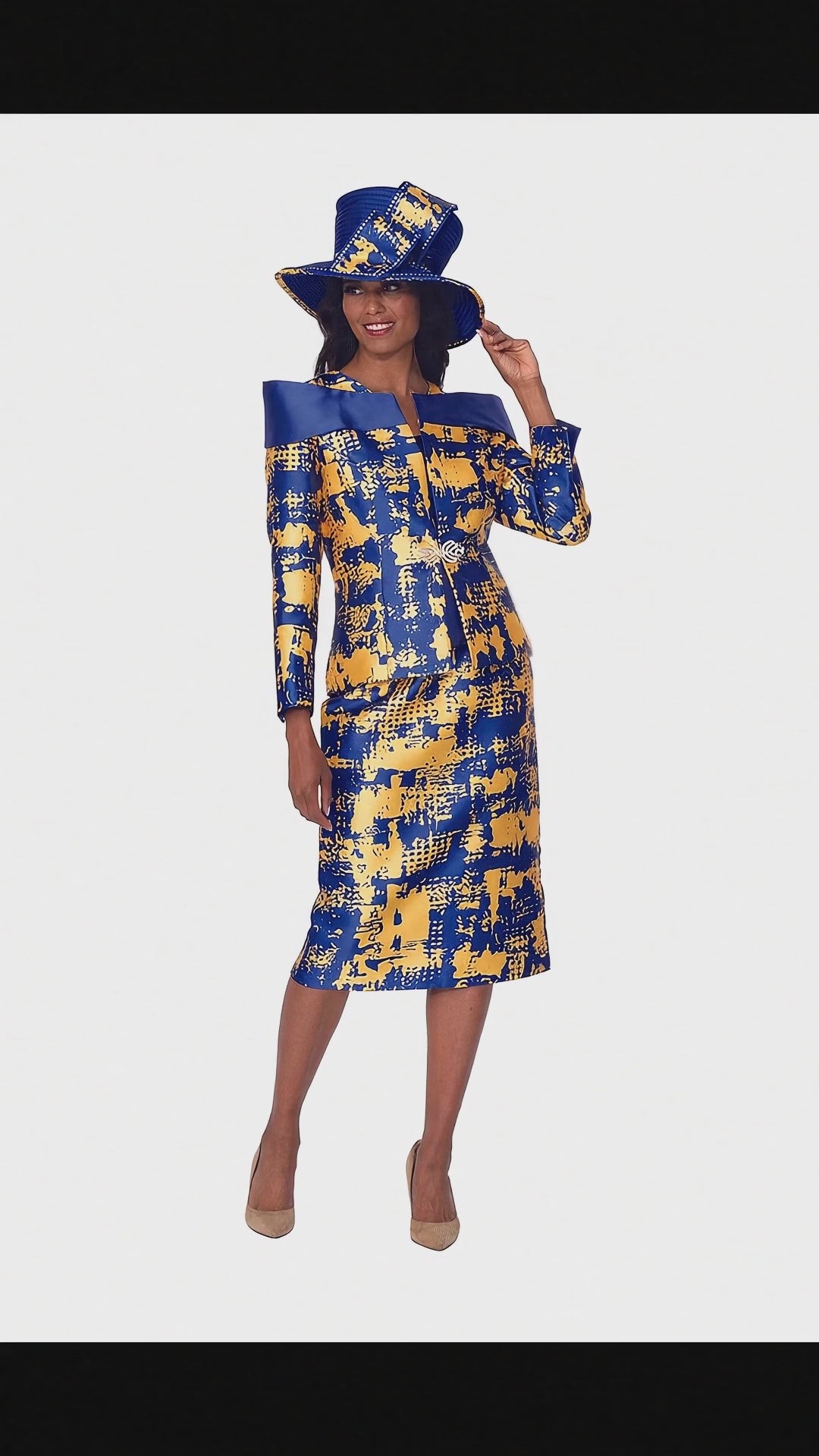 ART OF COLOR SUIT ROYAL/GOLD