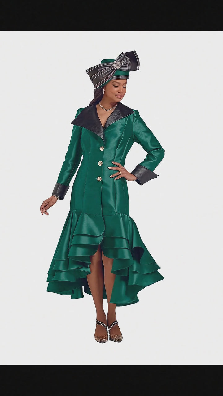 Tailored with Tiers High-Low Dress by Lisa Rene Black Label