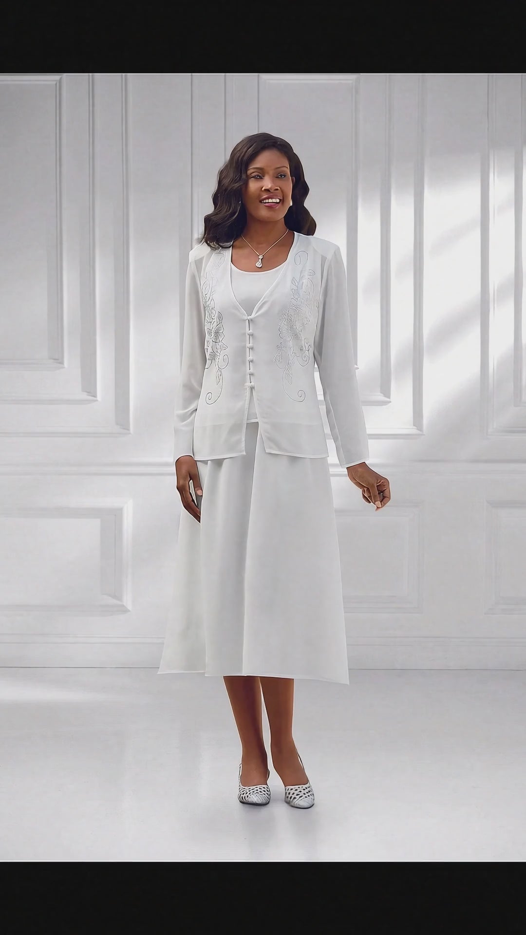 Jeweled Petals 3-Pc. Suit by EY Boutique