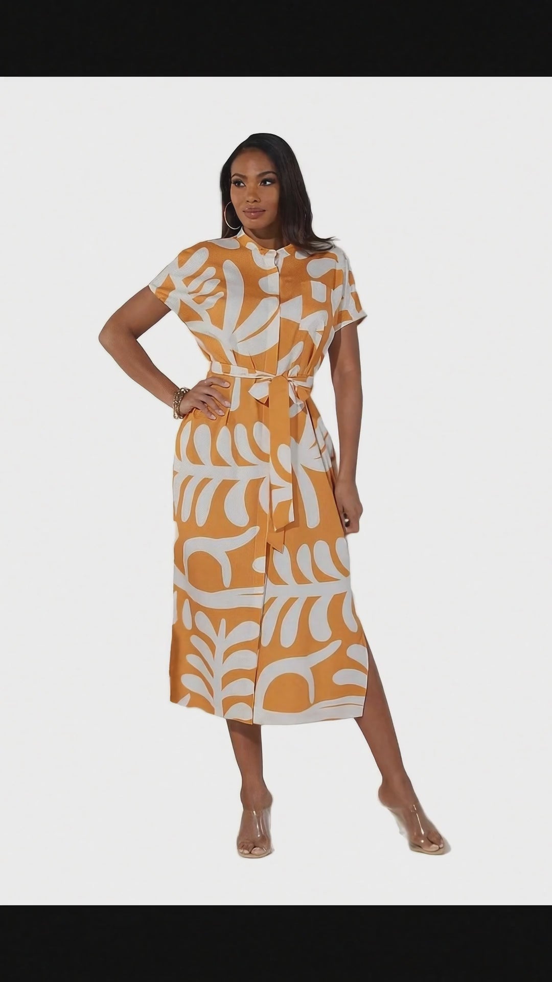 Abstract Stems Shirtdress by Studio EY