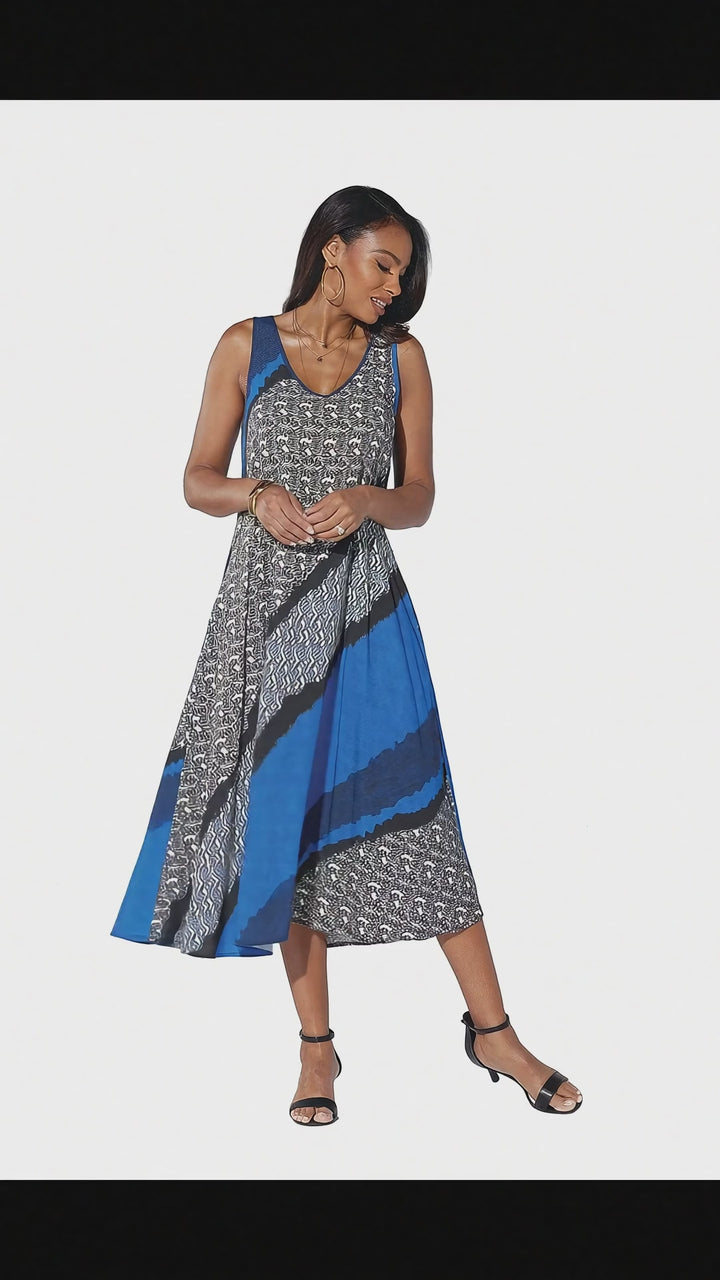 Flowing Sierra-Print Dress by Studio EY